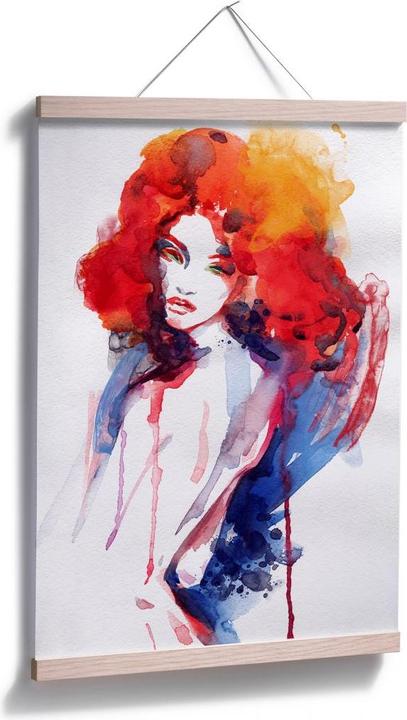 Immagine prodotto Trenddeko La donna con i capelli rosso fuoco (50 x 75 cm)