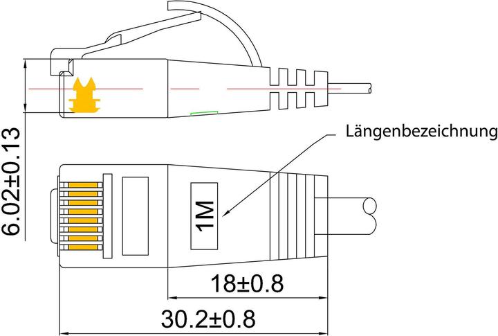 Produktbild Wirewin Netzwerkkabel (U/UTP, CAT6, 3 m)