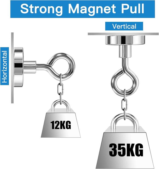 Immagine prodotto Swissdetector Magneti oculari molto potenti - 35 kg - Ø 32 MM ( X1 )