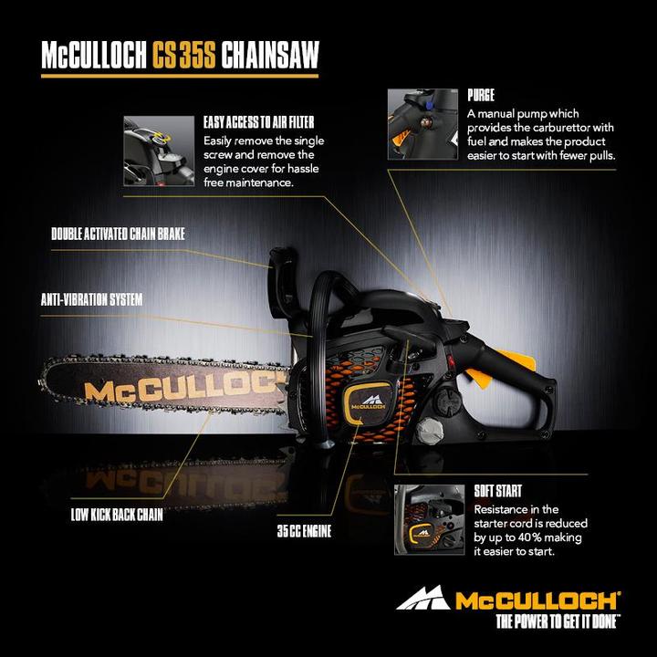 Produktbild McCulloch Cs35 S (Benzin Kettensäge)