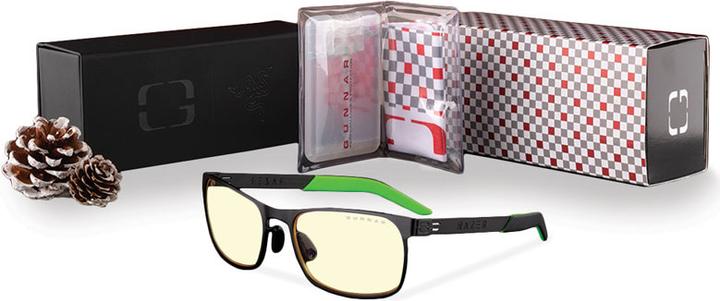 Actual product image Gunnar FPS Razer Edition Gaming Goggles, Holiday Bundle - Amber Glasses