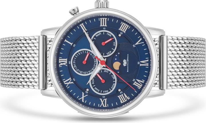 Actual product image Multifunctions Moontime II Stainless Steel Silver - 34104 (Analogue wristwatch, 40 mm)