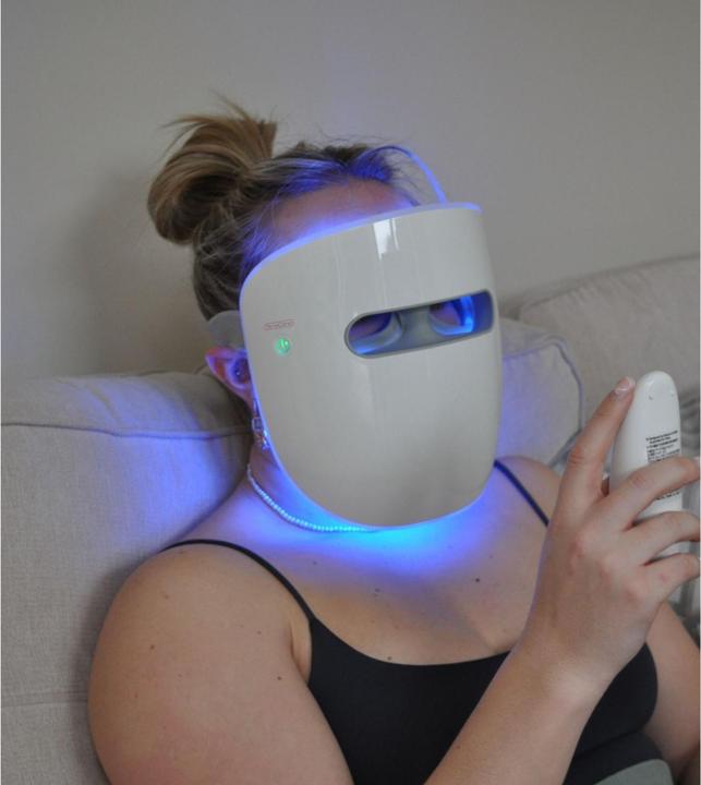 Image du produit TensCare - Glomask Klinisch Bewezen Blauw, Rood en Nabij Infrarood Luminothérapie pour une Uitstralin Jegdige