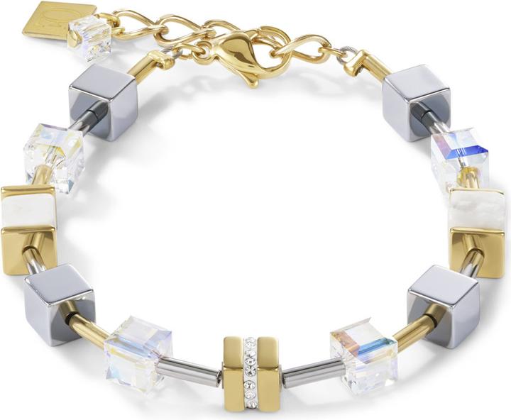 Coeur de Lion GeoCube Armband (21 cm, Edelstahl)