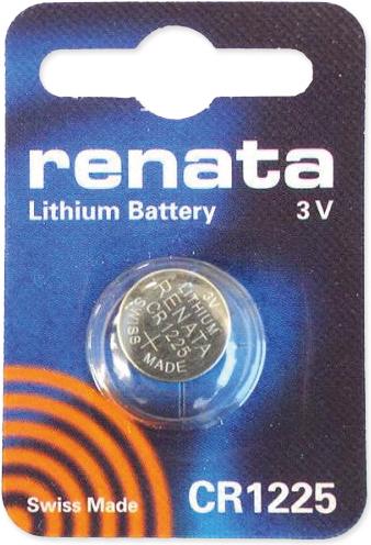 Actual product image Renata Lithium CR1225 (1 pcs., CR1225, 48 mAh)