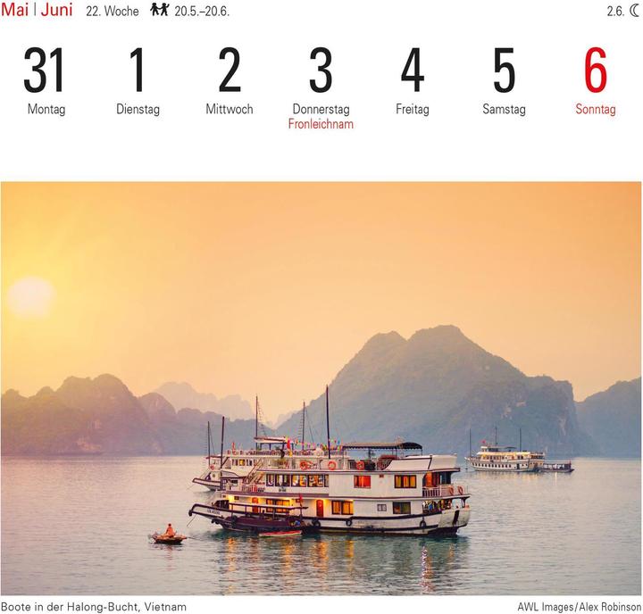 Produktbild Harenberg Kalender Vietnam und Kambodscha 2021 (A5, Kein Einband, Deutsch)