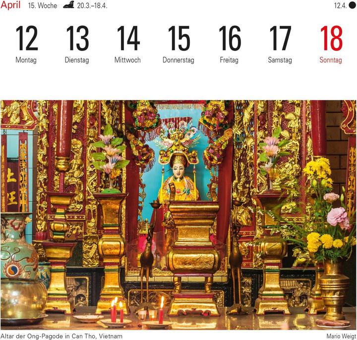 Produktbild Harenberg Kalender Vietnam und Kambodscha 2021 (A5, Kein Einband, Deutsch)