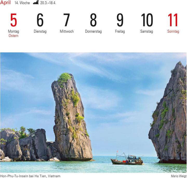 Produktbild Harenberg Kalender Vietnam und Kambodscha 2021 (A5, Kein Einband, Deutsch)