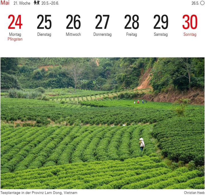 Produktbild Harenberg Kalender Vietnam und Kambodscha 2021 (A5, Kein Einband, Deutsch)