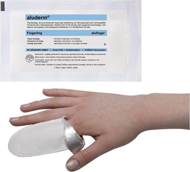 Söhngen ® Schlauchverband Finger Steril Polyesterflies aluminiumbedampft weiss (1 x)