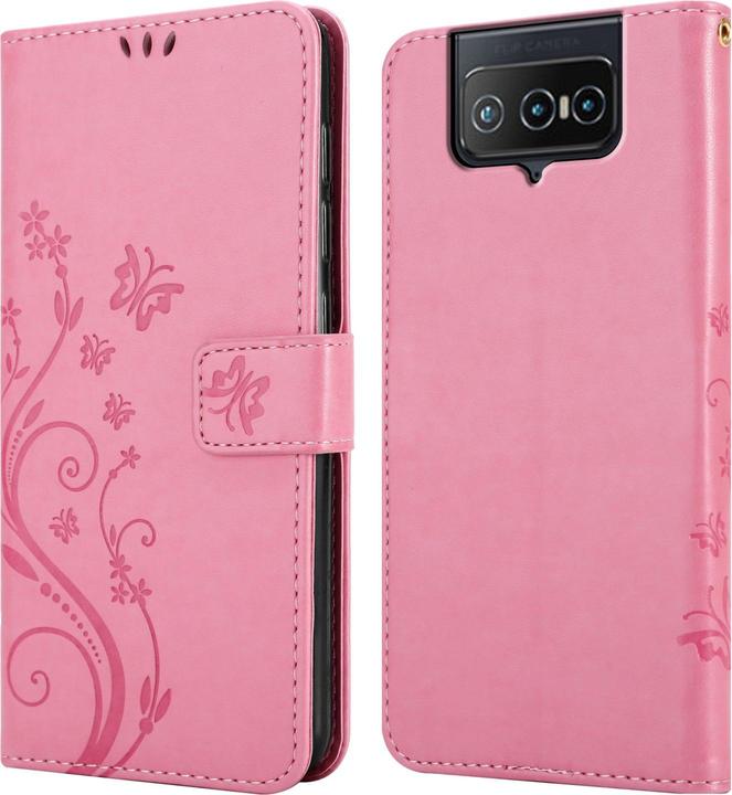 Immagine prodotto Cadorabo Custodia Flower Book (Asus Zenfone 8 Flip)