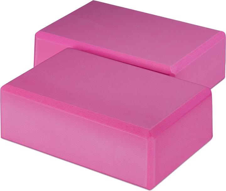 Actual product image Relaxdays Set of 2 Yoga Blocks