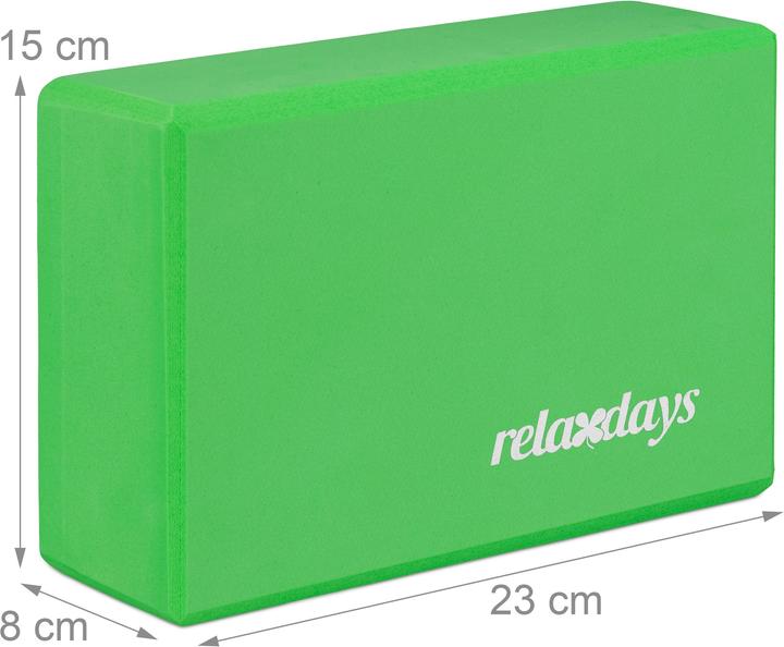 Actual product image Relaxdays Set of 2 Yoga Blocks