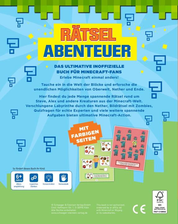 Produktbild Rätsel-Abenteuer für Kinder ab 6 Jahren (Deutsch, 2021)