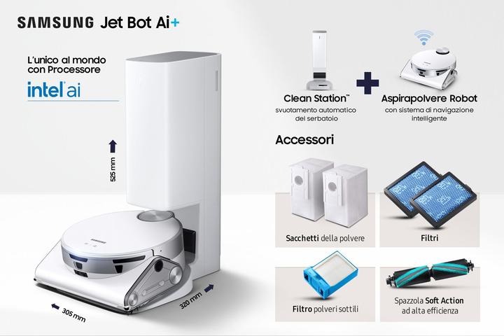 Produktbild Samsung Jet Bot AI+ Roboter-Staubsauger (Saugroboter)