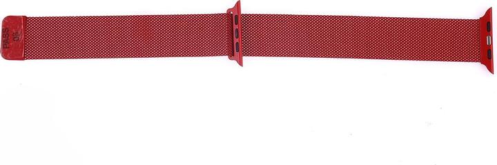 Actual product image Cover-Discount Apple Watch 42 / 44mm - Milanaise stainless steel bracelet red (42 mm, 44 mm, Stainless steel)