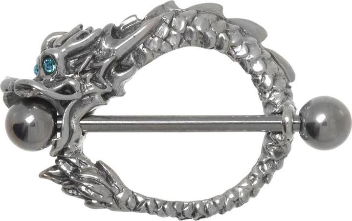 Bijouteria Brustpiercing (Chirurgenstahl 316L, Kristall, Silber 925)