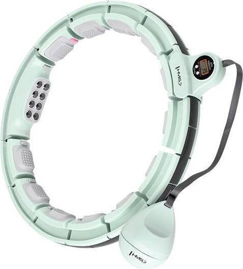 HMS Hhm13 Hula Hoop Grün Mit Magneten Und Gewicht + Zähler (40 cm, 400 g)