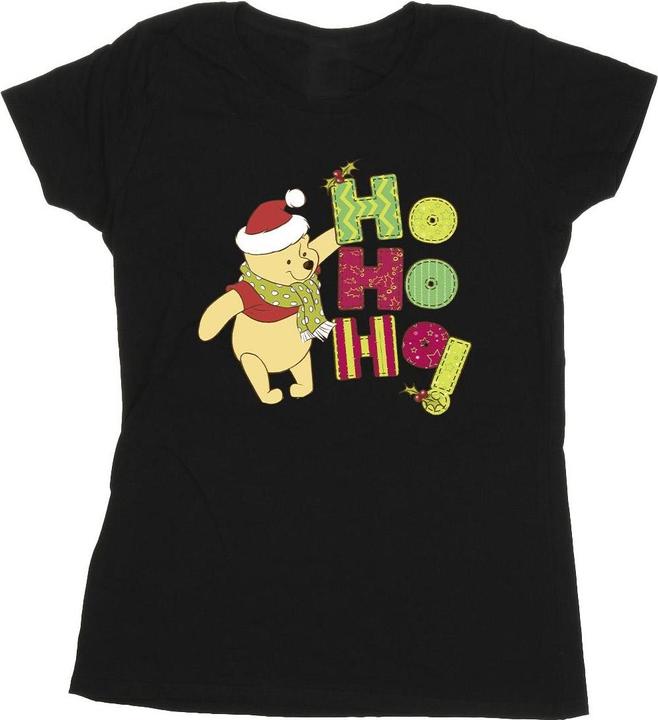 Disney Winnie The Pooh Ho Ho Ho Scarf TShirt (XXL)