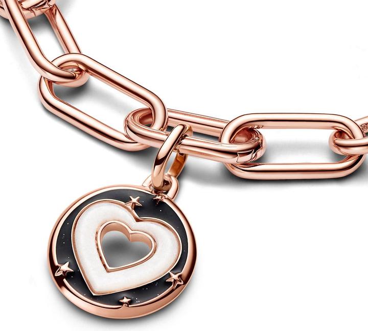 Immagine prodotto Pandora Charm a medaglione ME Hearts (Metallo, placcato oro rosa, Smalto)
