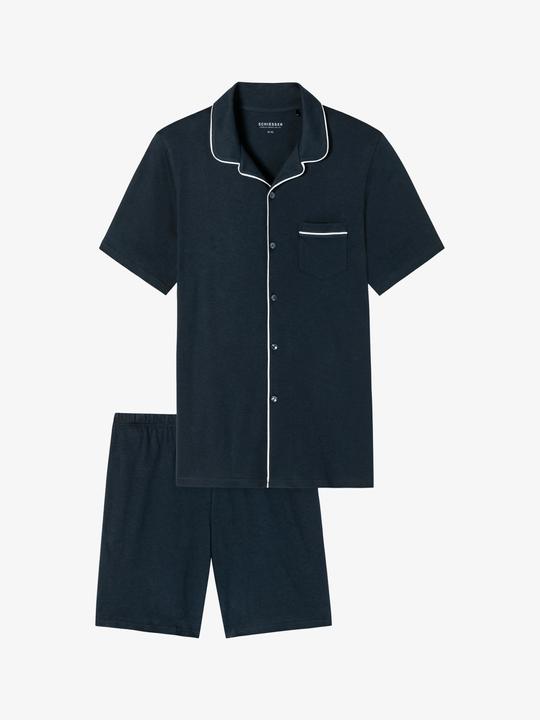 Produktbild Schiesser Pyjama "Fine Interlock" marine (52)