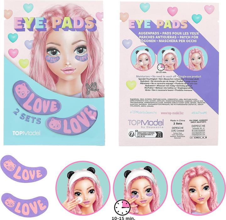 Actual product image Depesche TOPModel - BEAUTY and ME - Eye pads - 1 set