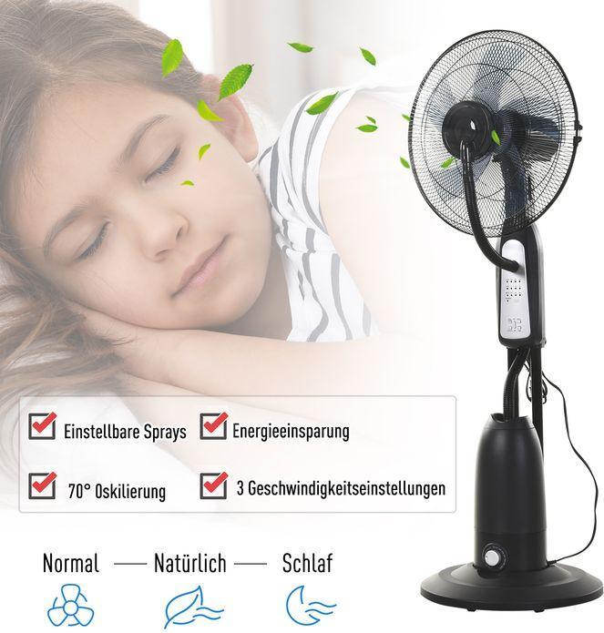 Produktbild Jamb Standventilator mit Zerstäuber (57 dB)