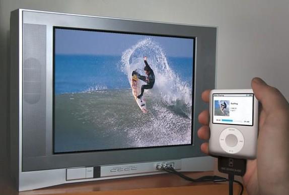 Image du produit Scosche sneakPEEK Câble audio/vidéo composite RCA pour iPad/iPhone /iPod touch Noir (0.21 m, RCA)