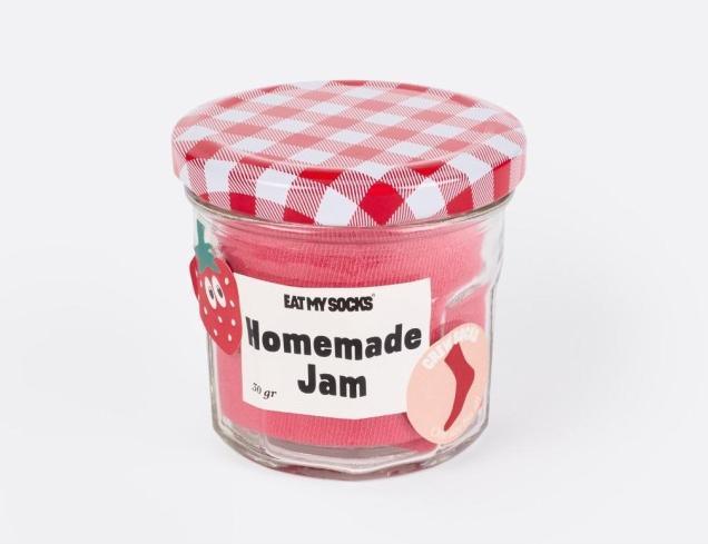 Eat My Socks Socks, Homemade Jam, Strawberry (One Size)
