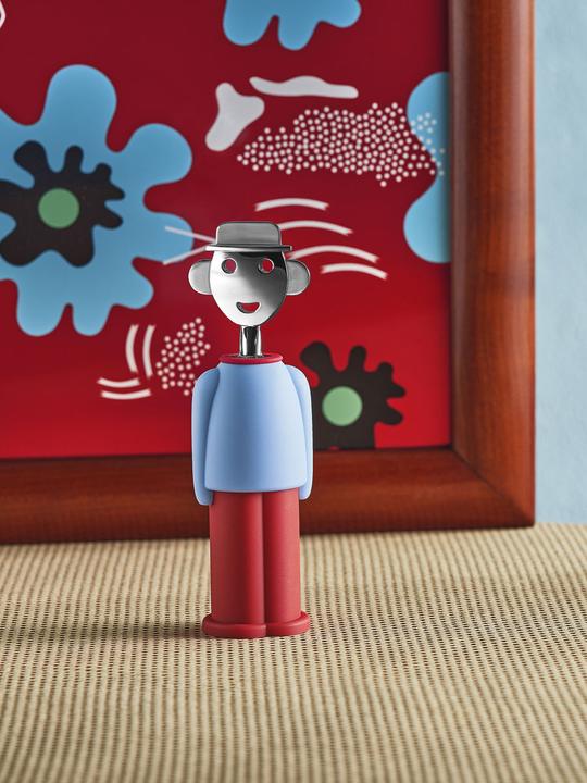 Actual product image Alessi Corkscrew Alessandro M. light blue-red (Corkscrew)