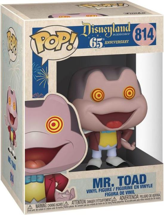 Actual product image Funko Pop! Disneyland 65th : Mr Toad (814)