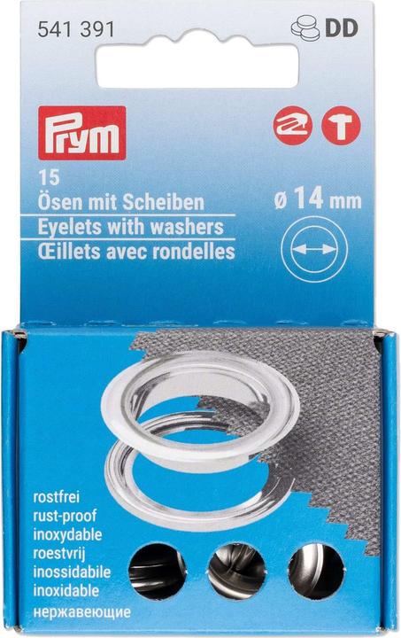 Image du produit Prym OEillets avec rondelles 14 mm