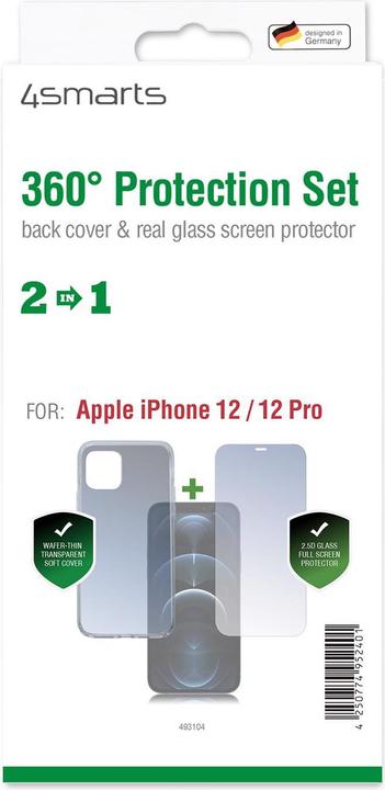 Actual product image 4smarts 360° Protection Set (Apple iPhone 12, Apple iPhone 12 Pro)