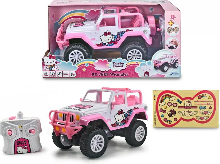 Actual product image Dickie Hello Kitty RC Jeep Wrangler 1:16