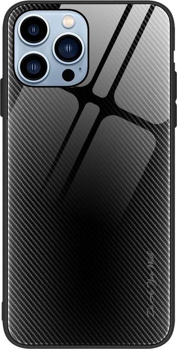 Produktbild König Design Hülle Handy Schutz für Apple iPhone 12 13 14 Pro Max mini Plus Case Glas Cover (Apple iPhone 12, Realme 12 Pro+)