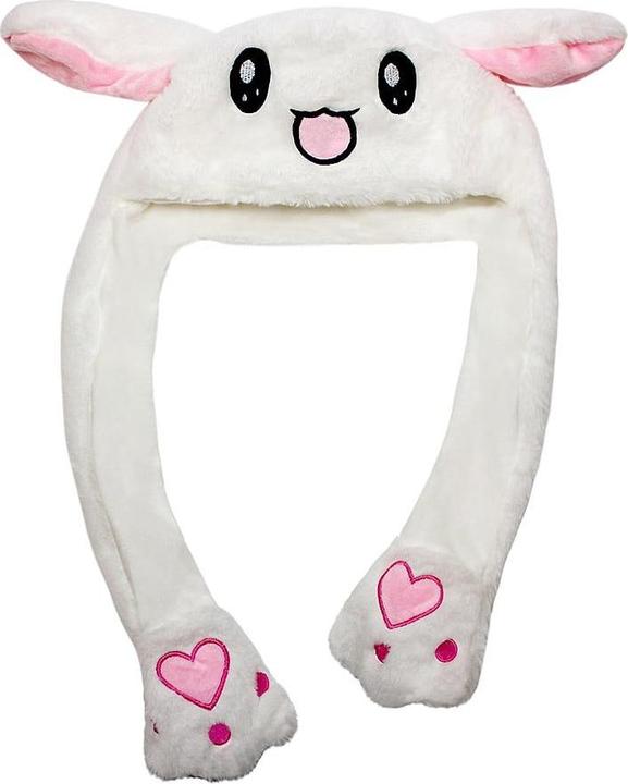 Actual product image JTI Bunny hat with dancing ears - white (One size)