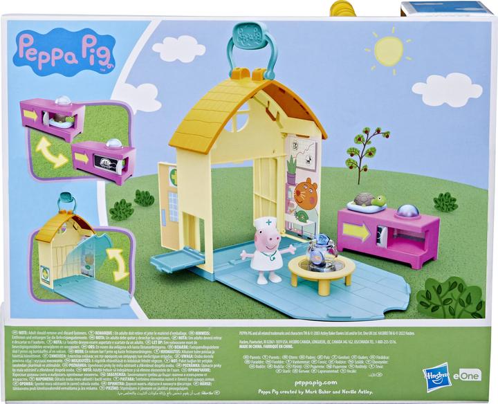 Produktbild Hasbro Peppa’s Adventures Peppa beim Tierarzt Spielset, Vorschulspielzeug, mit 1 Figur und 3 Acce