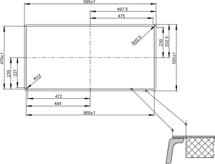 Produktbild Blanco Axia III 6 S-F (99 cm, 50 cm)