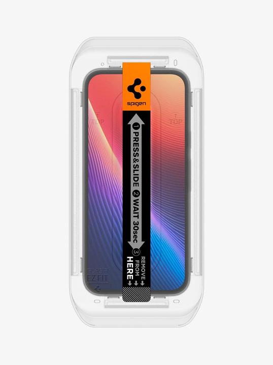 Image du produit Spigen EZ Fit Gehärtetes Glas Clear Displayschutzfolie mit Einbaurahmen Google Pixel 9a (2 pièce(s), Google Pixel 9a)