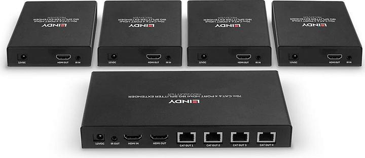 Produktbild Lindy 4 Port HDMI Splitter, Extender