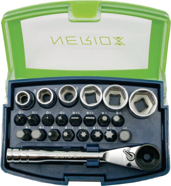 Immagine prodotto Neriox Set di bit e bussole 1/4" / 24 pezzi