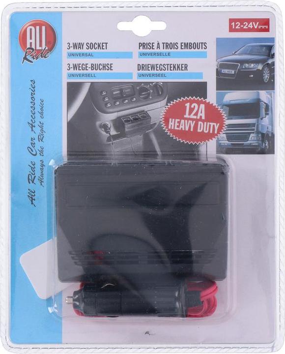 Actual product image All Ride Lighter plug 3-way 12A PL