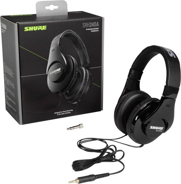 Produktbild Shure SRH240A-BK-EFS (ANC, Kabelgebunden)