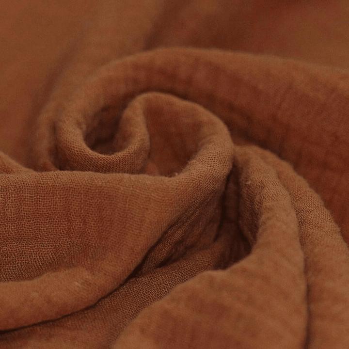 Würfel & Mütze Mussola cognac