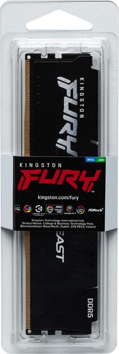 Immagine prodotto Kingston Bestia della furia (1 x 16GB, 6000 MHz, RAM DDR5, DIMM)