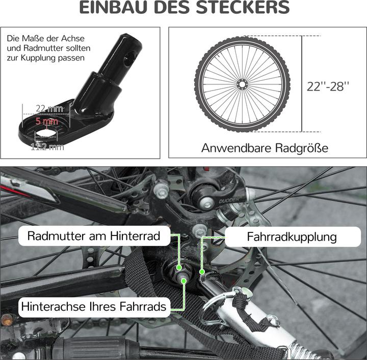 Image du produit PawHut Hundeanhänger Oxfordstoff, Aluminium Grün