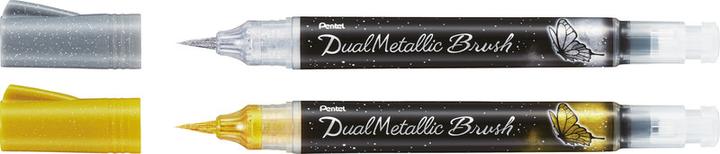 Produktbild Pentel Pinselstift Dual Metallic Brush (Schwarz, 1 x)