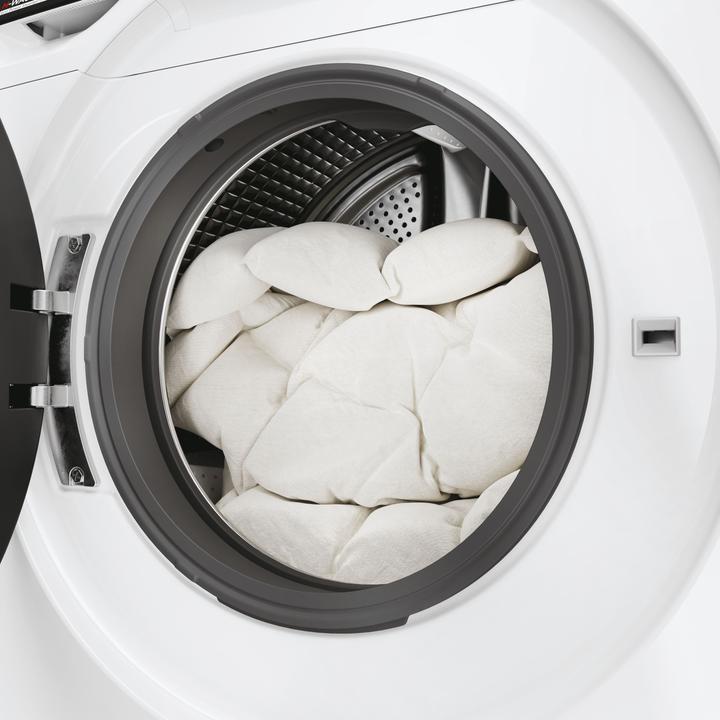 Actual product image Hoover H-WASH 700 H7W 610MBC-S front loading washing machine 10 kg 1600 rpm White (10 kg, Left, EU plug)