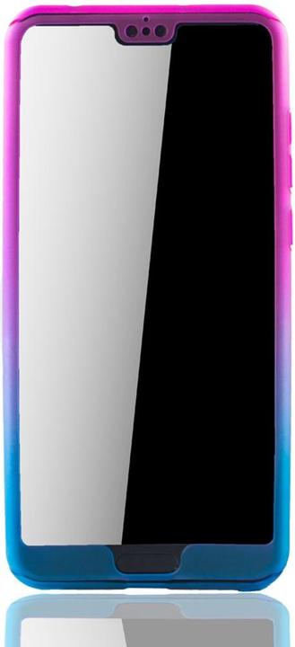 Produktbild König Design Hülle Handy Schutz für Huawei P20 Pro Full Case Cover Displayschutz Bumper Blau (Huawei P20 Pro)
