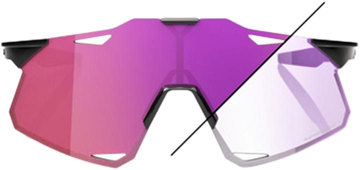 Image du produit 100% Hypercraft (Noir brillant, Miroir photochromique pourpre)